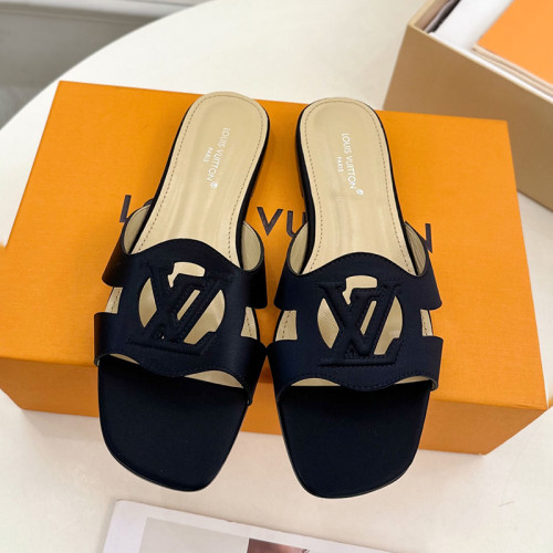 Louis Vuitton Womens Shoes Sandals Slippers Luxury Brand LV Isola Flat Mule with Original Box Whatsapp 【+1-3239614486】
