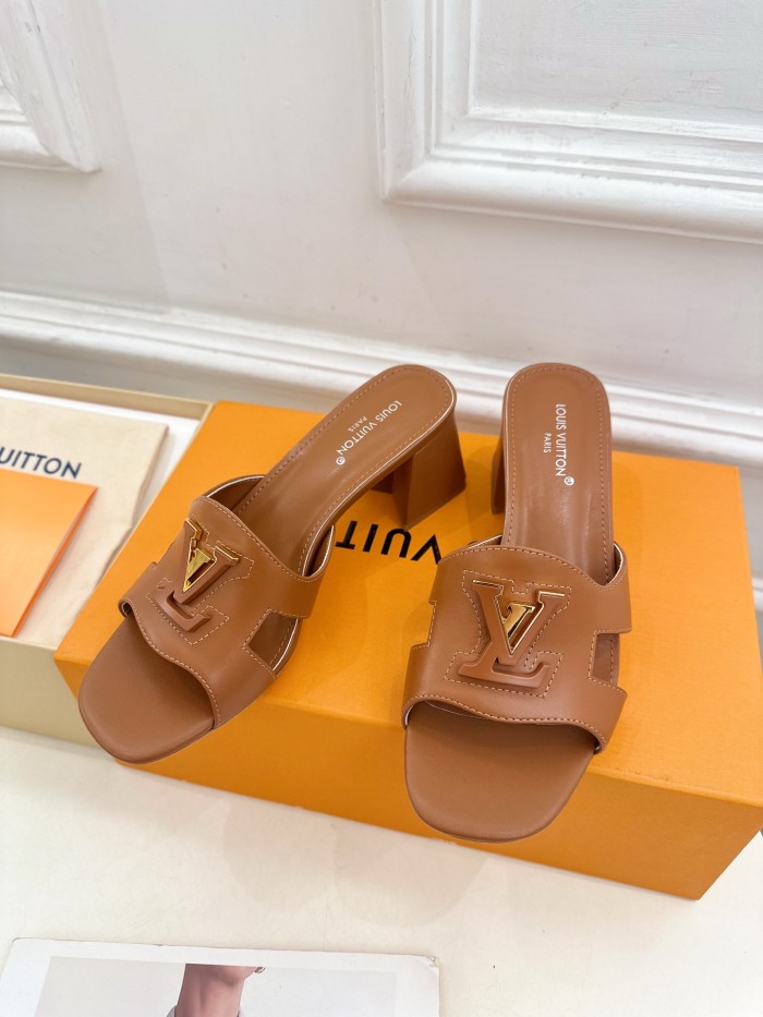 Louis Vuitton Womens Shoes Sandals Slippers Luxury Brand LV Isola Flat Mule 5cm Heel with Original Box Whatsapp 【+1-3239614486】