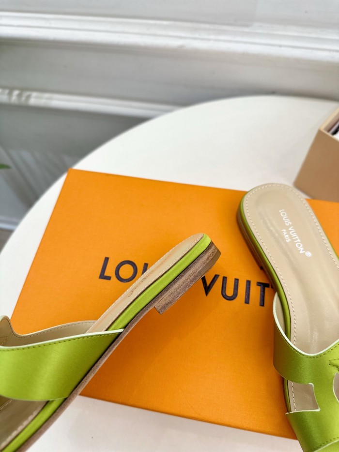 Louis Vuitton Womens Shoes Sandals Slippers Luxury Brand LV Isola Flat Mule with Original Box Whatsapp 【+1-3239614486】
