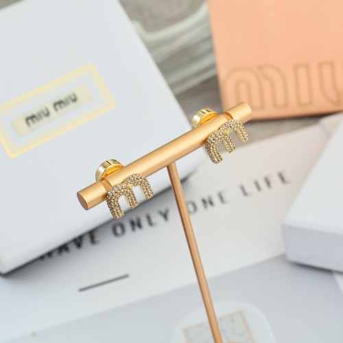 Miumiu Luxury Brand Womens Earring Metal earrings with Original Box Whatsapp 【+1-3239614486】