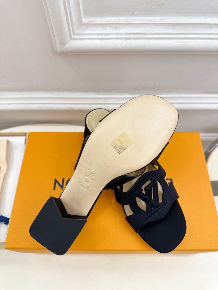 Louis Vuitton Womens Shoes Sandals Slippers Luxury Brand LV Isola Flat Mule 5cm Heel with Original Box Whatsapp 【+1-3239614486】