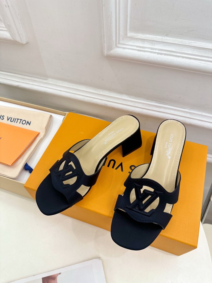 Louis Vuitton Womens Shoes Sandals Slippers Luxury Brand LV Isola Flat Mule 5cm Heel with Original Box Whatsapp 【+1-3239614486】