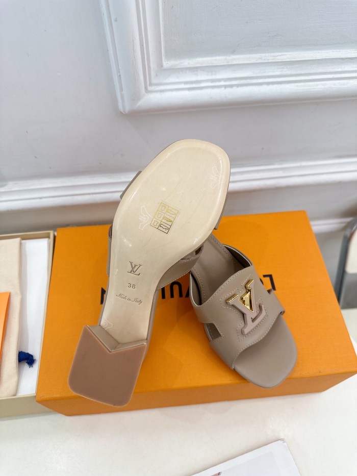 Louis Vuitton Womens Shoes Sandals Slippers Luxury Brand LV Isola Flat Mule 5cm Heel with Original Box Whatsapp 【+1-3239614486】