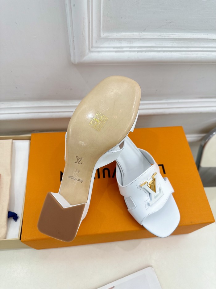 Louis Vuitton Womens Shoes Sandals Slippers Luxury Brand LV Isola Flat Mule 5cm Heel with Original Box Whatsapp 【+1-3239614486】