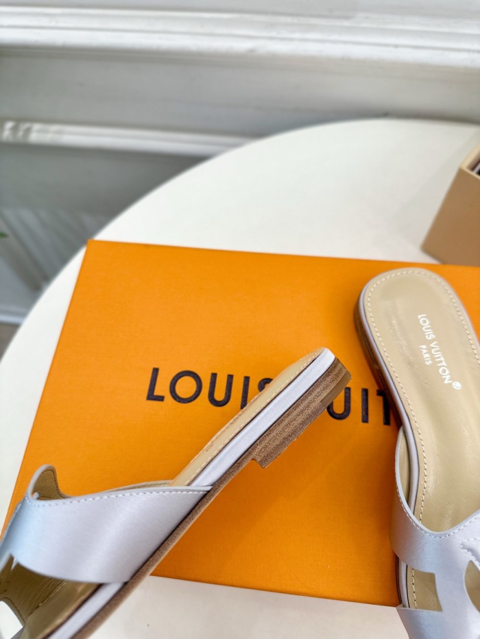 Louis Vuitton Womens Shoes Sandals Slippers Luxury Brand LV Isola Flat Mule with Original Box Whatsapp 【+1-3239614486】