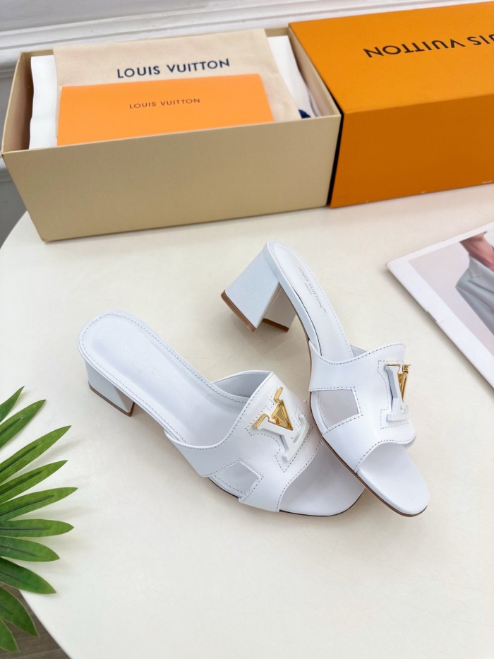Louis Vuitton Womens Shoes Sandals Slippers Luxury Brand LV Isola Flat Mule 5cm Heel with Original Box Whatsapp 【+1-3239614486】