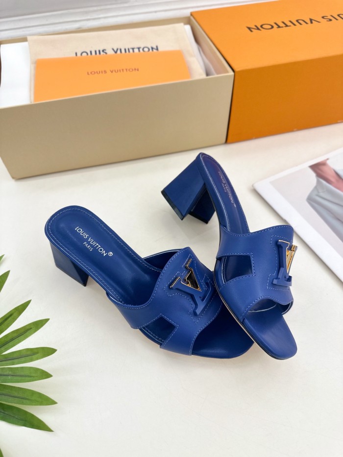 Louis Vuitton Womens Shoes Sandals Slippers Luxury Brand LV Isola Flat Mule 5cm Heel with Original Box Whatsapp 【+1-3239614486】