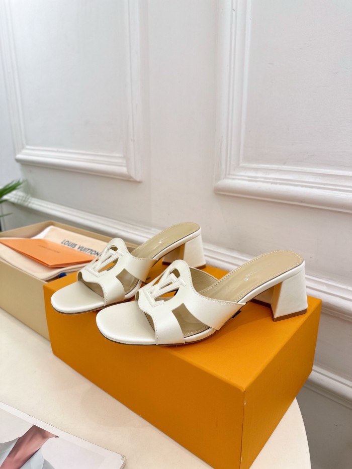 Louis Vuitton Womens Shoes Sandals Slippers Luxury Brand LV Isola Flat Mule 5cm Heel with Original Box Whatsapp 【+1-3239614486】