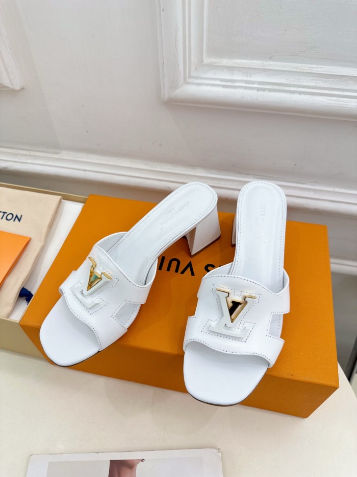 Louis Vuitton Womens Shoes Sandals Slippers Luxury Brand LV Isola Flat Mule 5cm Heel with Original Box Whatsapp 【+1-3239614486】