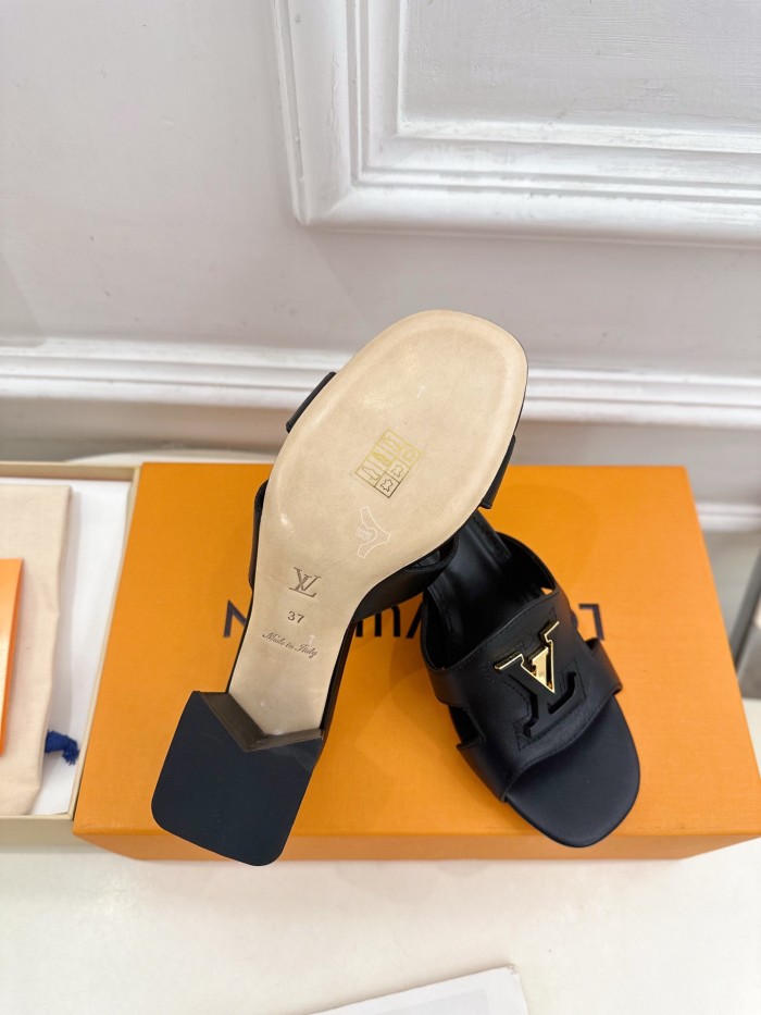 Louis Vuitton Womens Shoes Sandals Slippers Luxury Brand LV Isola Flat Mule 5cm Heel with Original Box Whatsapp 【+1-3239614486】