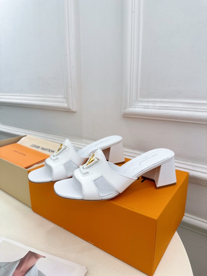 Louis Vuitton Womens Shoes Sandals Slippers Luxury Brand LV Isola Flat Mule 5cm Heel with Original Box Whatsapp 【+1-3239614486】