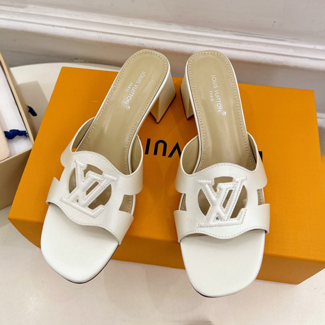 Louis Vuitton Womens Shoes Sandals Slippers Luxury Brand LV Isola Flat Mule 5cm Heel with Original Box Whatsapp 【+1-3239614486】