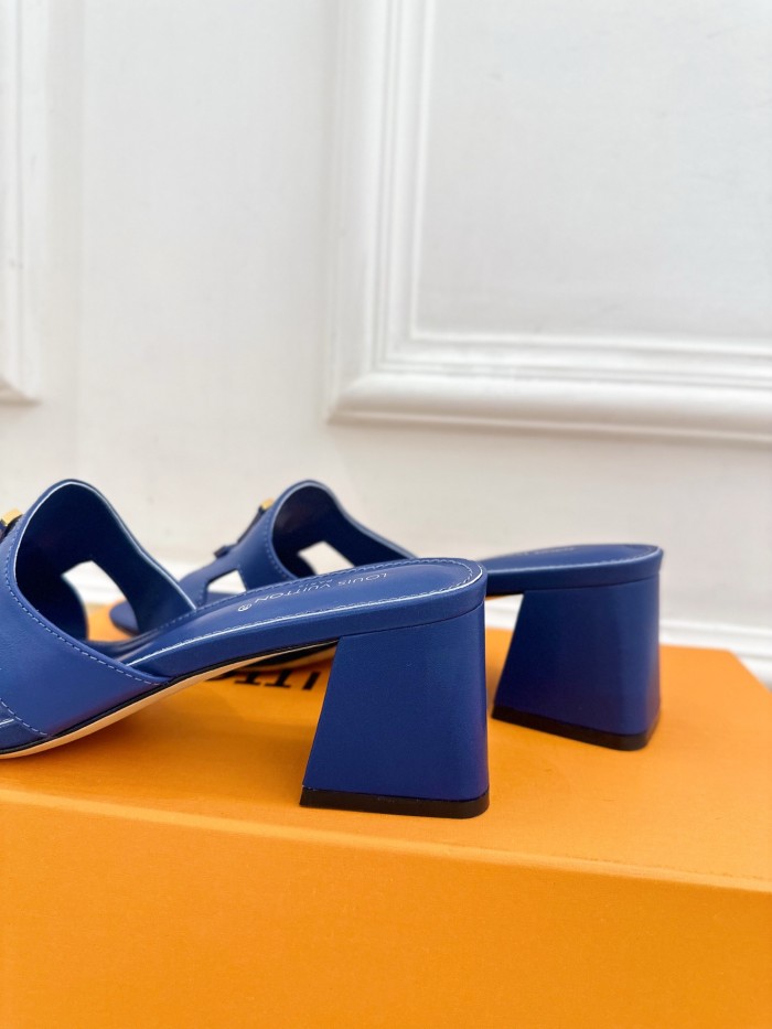 Louis Vuitton Womens Shoes Sandals Slippers Luxury Brand LV Isola Flat Mule 5cm Heel with Original Box Whatsapp 【+1-3239614486】