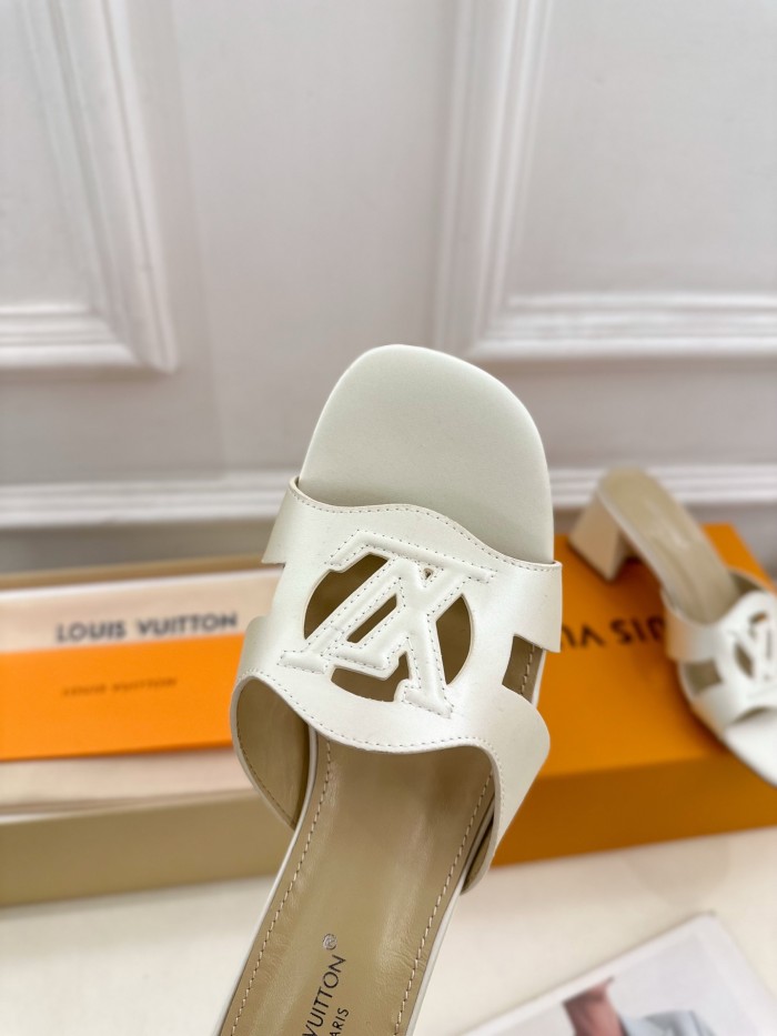 Louis Vuitton Womens Shoes Sandals Slippers Luxury Brand LV Isola Flat Mule 5cm Heel with Original Box Whatsapp 【+1-3239614486】