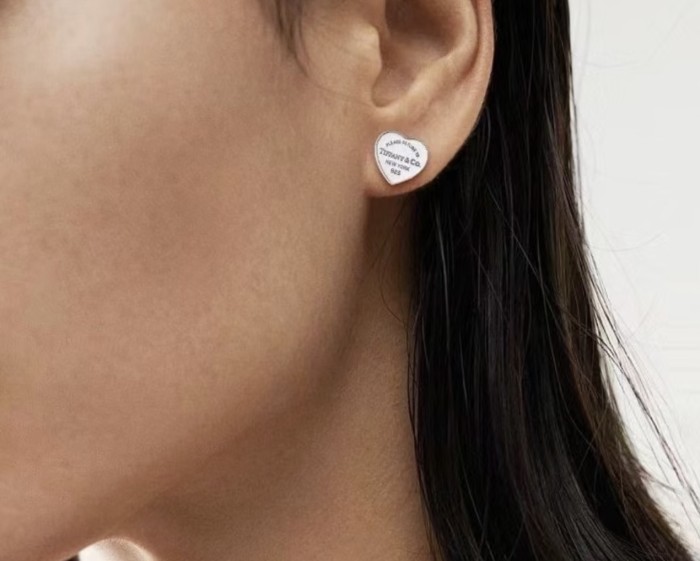 Tiffany Co  Luxury Womens Heart Earring with Original Box Whatsapp 【+1-3239614486】TE029