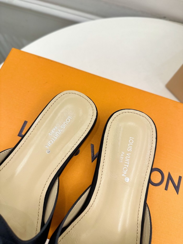 Louis Vuitton Womens Shoes Sandals Slippers Luxury Brand LV Isola Flat Mule with Original Box Whatsapp 【+1-3239614486】