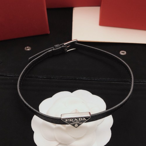 Prada Luxury Brand Men Womens Leather Bracelet​ with Original Box Whatsapp 【+1-3239614486】PXL0025