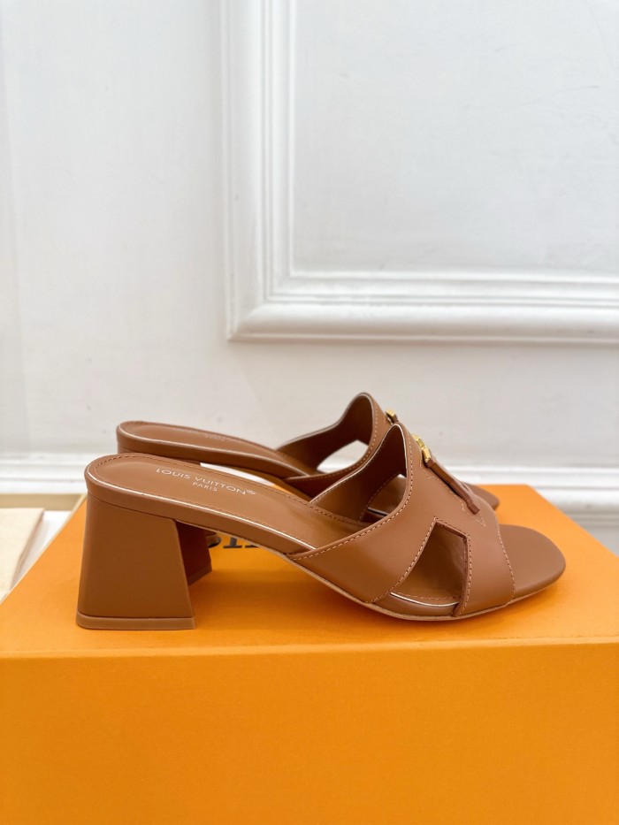 Louis Vuitton Womens Shoes Sandals Slippers Luxury Brand LV Isola Flat Mule 5cm Heel with Original Box Whatsapp 【+1-3239614486】