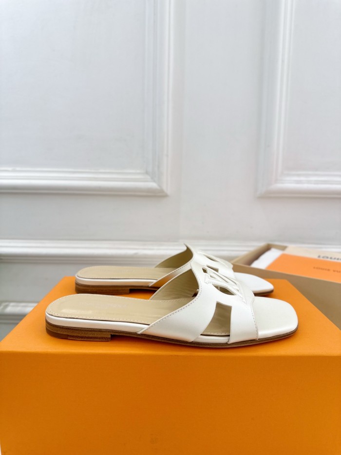 Louis Vuitton Womens Shoes Sandals Slippers Luxury Brand LV Isola Flat Mule with Original Box Whatsapp 【+1-3239614486】