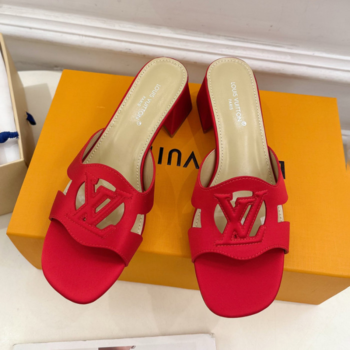 Louis Vuitton Womens Shoes Sandals Slippers Luxury Brand LV Isola Flat Mule 5cm Heel with Original Box Whatsapp 【+1-3239614486】