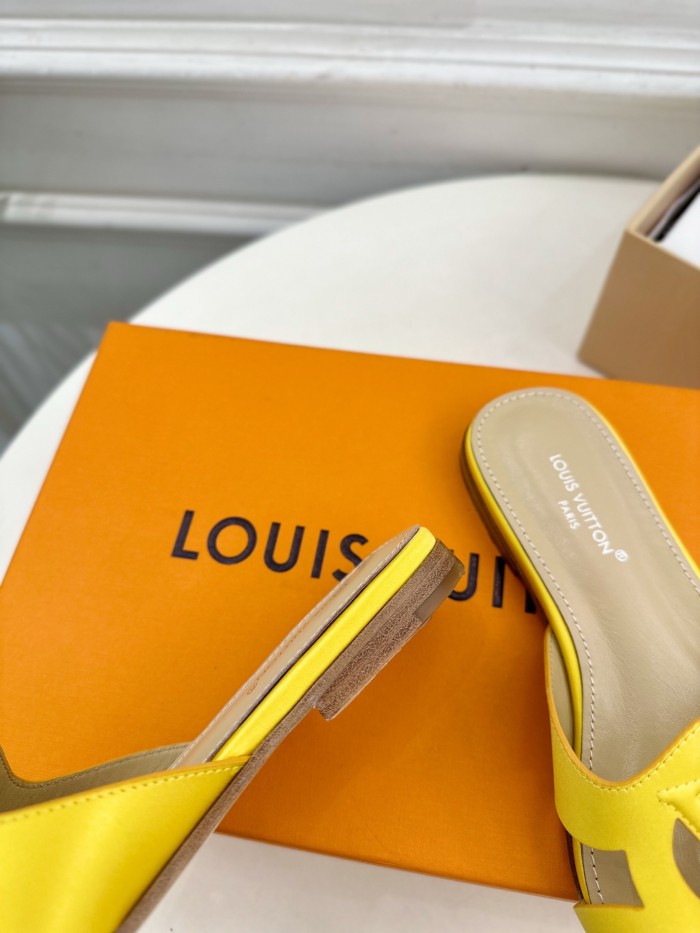 Louis Vuitton Womens Shoes Sandals Slippers Luxury Brand LV Isola Flat Mule with Original Box Whatsapp 【+1-3239614486】