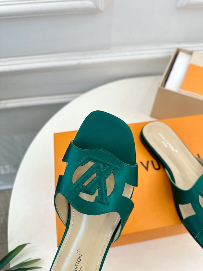 Louis Vuitton Womens Shoes Sandals Slippers Luxury Brand LV Isola Flat Mule with Original Box Whatsapp 【+1-3239614486】
