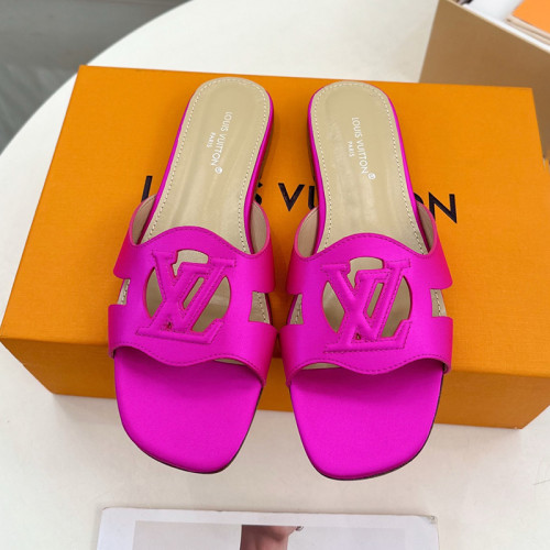 Louis Vuitton Womens Shoes Sandals Slippers Luxury Brand LV Isola Flat Mule with Original Box Whatsapp 【+1-3239614486】