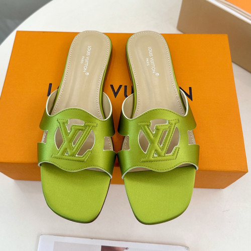 Louis Vuitton Womens Shoes Sandals Slippers Luxury Brand LV Isola Flat Mule with Original Box Whatsapp 【+1-3239614486】