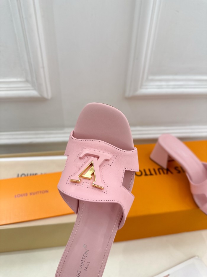 Louis Vuitton Womens Shoes Sandals Slippers Luxury Brand LV Isola Flat Mule 5cm Heel with Original Box Whatsapp 【+1-3239614486】