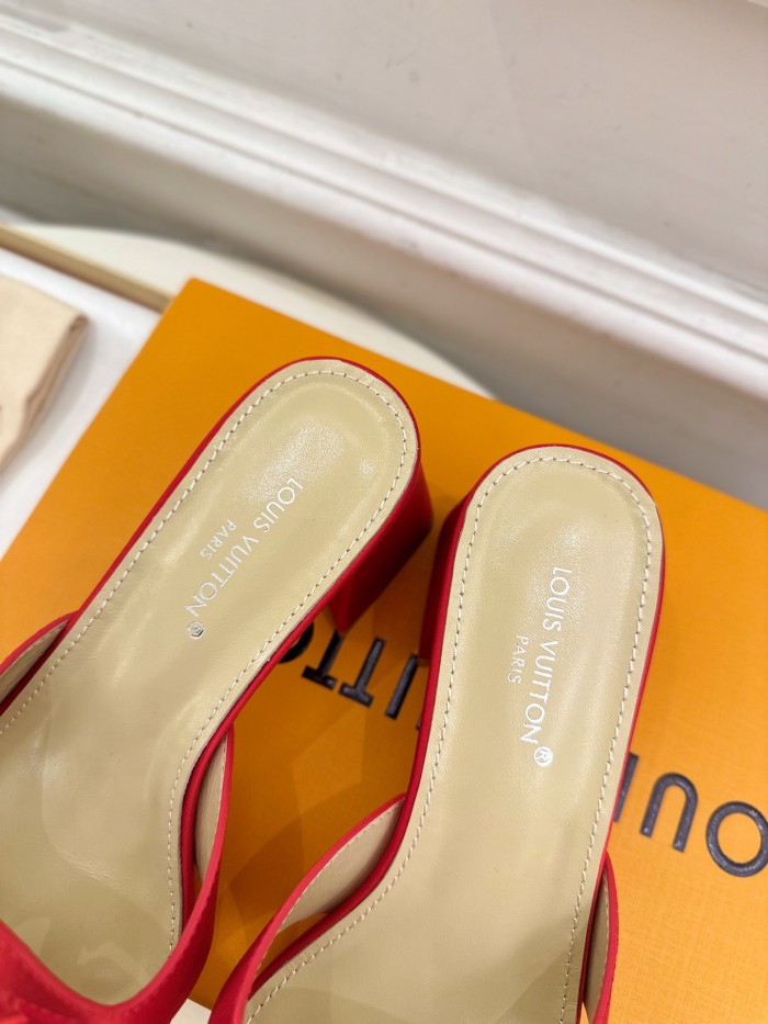 Louis Vuitton Womens Shoes Sandals Slippers Luxury Brand LV Isola Flat Mule 5cm Heel with Original Box Whatsapp 【+1-3239614486】