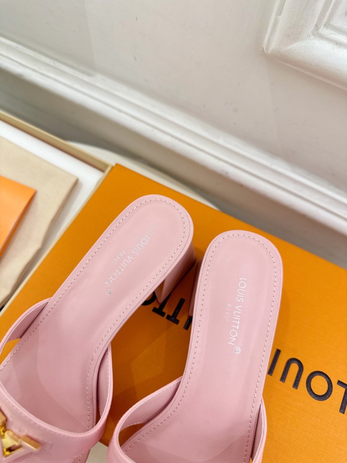 Louis Vuitton Womens Shoes Sandals Slippers Luxury Brand LV Isola Flat Mule 5cm Heel with Original Box Whatsapp 【+1-3239614486】