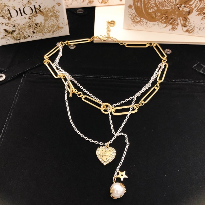 Dior Luxury Brand Womens Necklace with Original Box Whatsapp 【+1-3239614486】 DXL0163