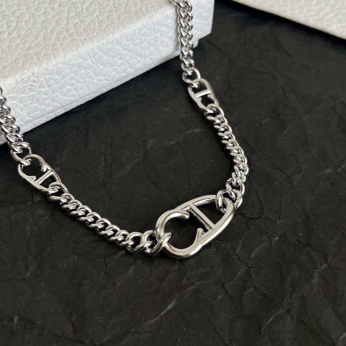 Dior Luxury Brand Men Womens Necklace 52CM with Original Box Whatsapp 【+1-3239614486】