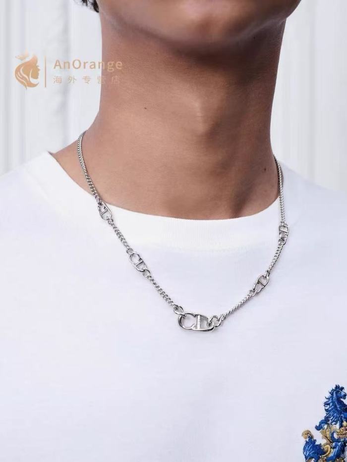 Dior Luxury Brand Men Womens Necklace 52CM with Original Box Whatsapp 【+1-3239614486】
