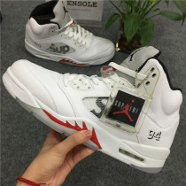 Authentic Supreme x Air Jordan 5 “white”