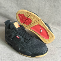 Authentic Levi’s x Air Jordan 4 “Black”