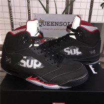Authentic Supreme x Air Jordan 5 “Black”