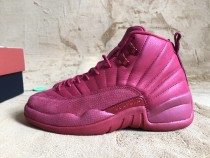 Authentic Jordan 12  all  red suede 