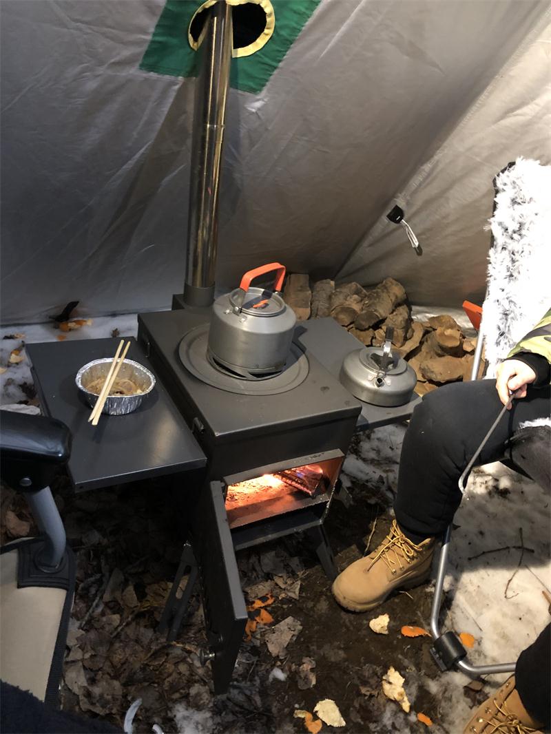 hot tent stove photo