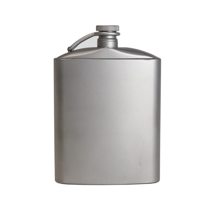 Camping Titanium Hip Flask & Outdoor Camping Liquor Flask Whiskey Wine Flagon