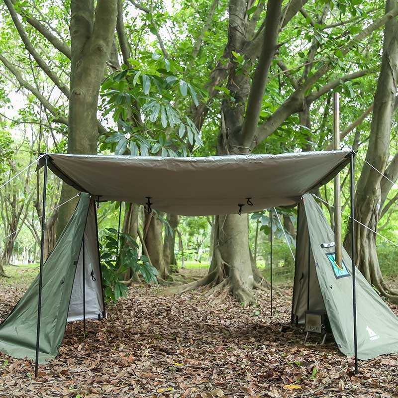 Pomoly FORT パップテント FORT Hot Tent, Hot Shelter, Backwoods Bungalow with Wood
