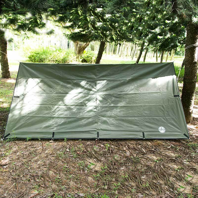 Best Tarp 10x10ft Tarp Den for Solo Bushcraft and camping Lonewolf902
