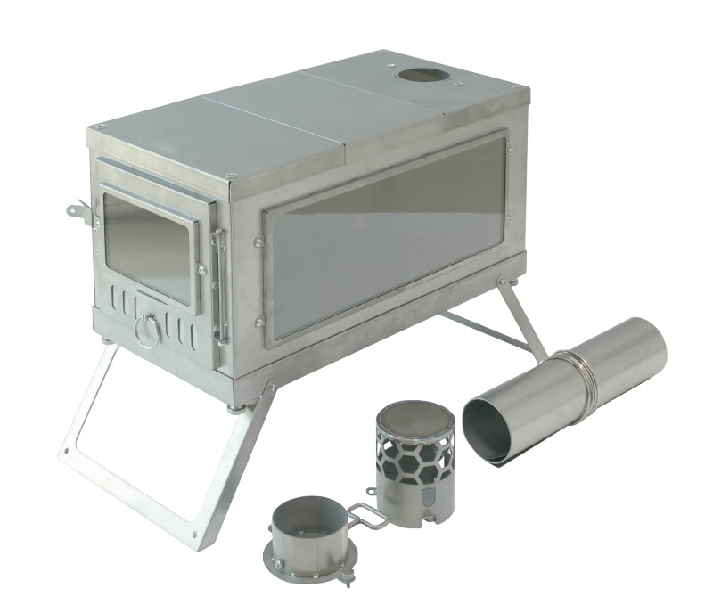 TIMBER Tent Stove Portable Titanium Wood Stove for Backpacking POMOLY