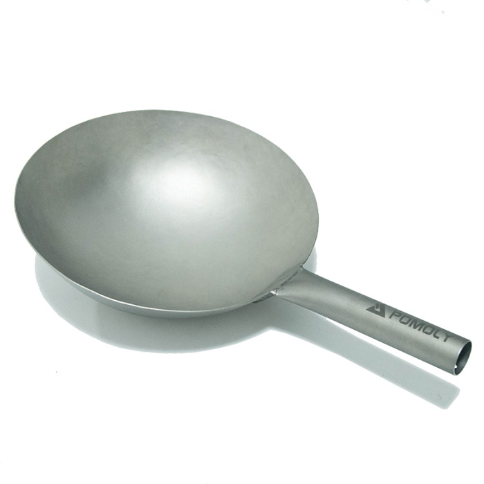 POMOLY Titanium Camping Cooking Wok - Cantonese Traditional Style
