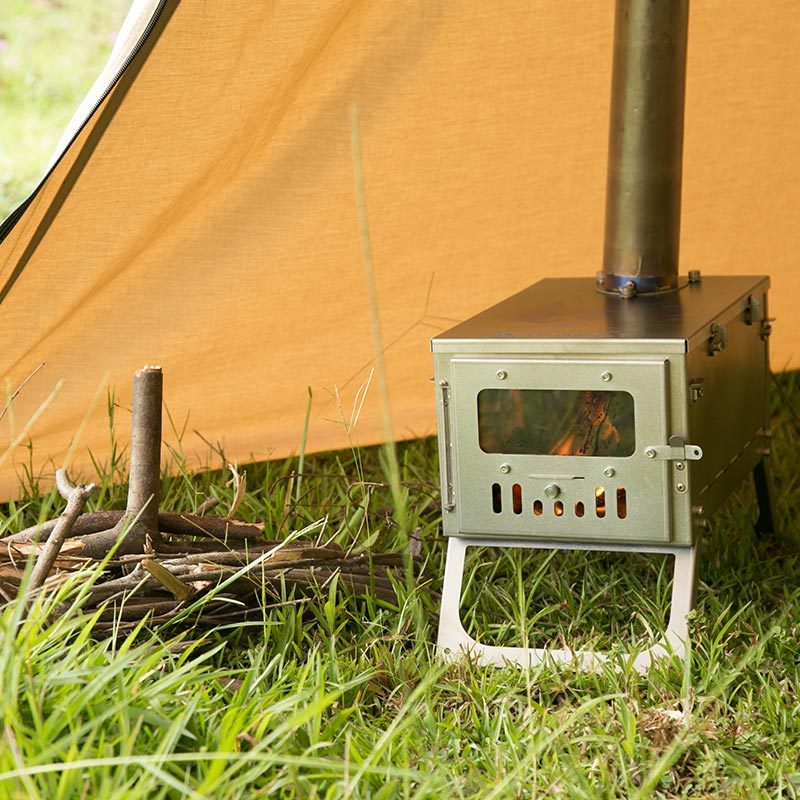 Fastfold Titanium Stove Bushcraft Tent Wood Stove for Hot Tent POMOLY