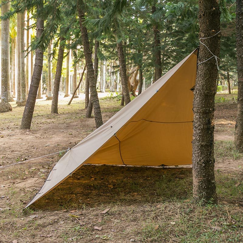 Best Tarp 10x10ft Tarp Den for Solo Bushcraft and camping Lonewolf902