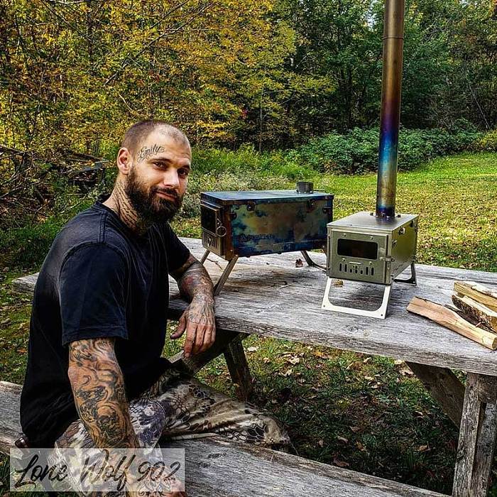 Fastfold Titanium Stove | Wood Tent Stove for Hot Tent