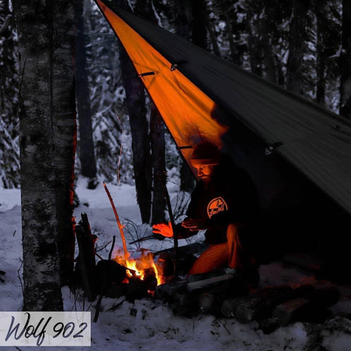 Rhombus TC Tarp | Canvas Wolf Den Tarp 1.0 for Solo Bushcraft | Lonewolf902 Signature