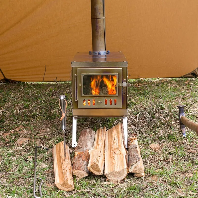 TIMBER Wood Stove with stove pipe