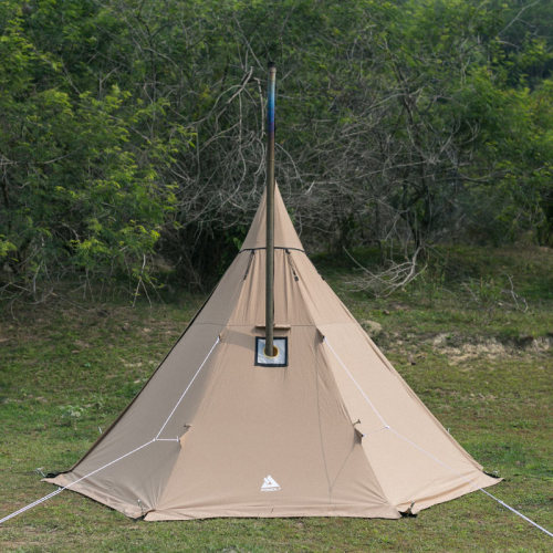 YARN Canvas Tent | 2 Person Tipi Tent with Wood Stove Jack for All Season Camping